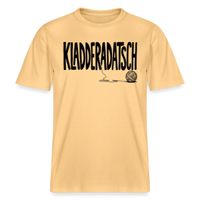Dit Berliner Chaos Shirt-KLADDERADATSCH- RELAXED FIT Unisex Organic T-Shirt - Hellgelb