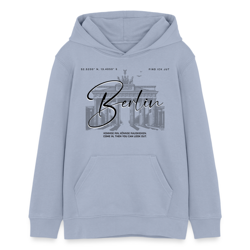 BERLIN-Teenager Bio-Hoodie - Lavendel-Violett