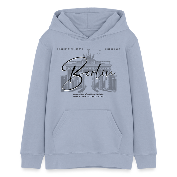 BERLIN-Teenager Bio-Hoodie - Lavendel-Violett