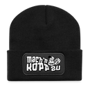 Berliner Spruch-MACH'N KOPP ZU-Beanie - Schwarz