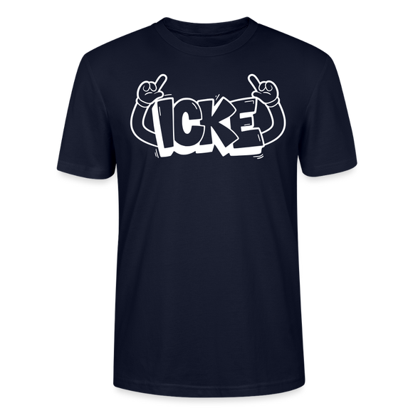 ICKE-Unisex T-Shirt mit Berliner Schnauze - Navy