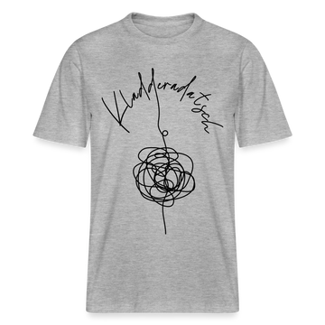 KLADDERADATSCH - Relaxed Fit Unisex Bio-T-Shirt Sparker - Grau meliert