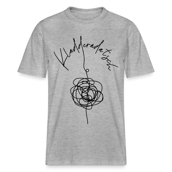 KLADDERADATSCH - Relaxed Fit Unisex Bio-T-Shirt Sparker - Grau meliert