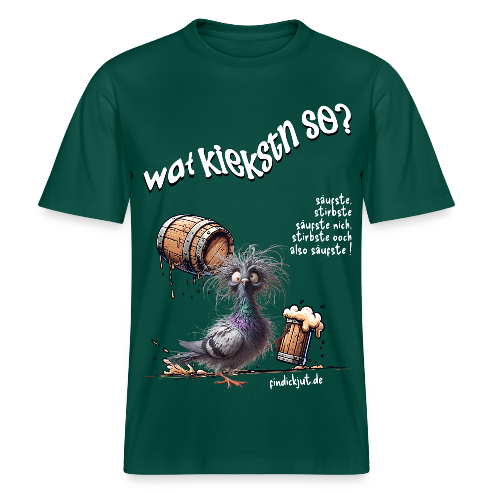 WAT KIEKSTN SO?-Relaxed Fit Unisex Bio-T-Shirt II - Forest