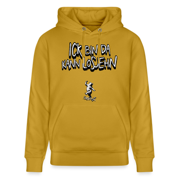 ICK BIN DA-Unisex Bio-Hoodie - Ocker