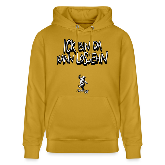ICK BIN DA-Unisex Bio-Hoodie - Ocker