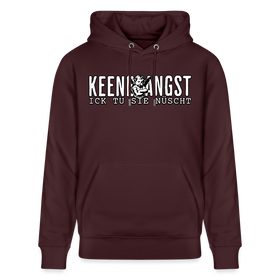 ICK TU SIE NÜSCHT - Unisex Bio-Hoodie - Maroon