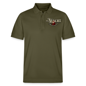 Weihnachten Berlin-JIBT NÜSCHT IHR FLITZPIEPEN-Unisex Bio-Poloshirt - Khaki