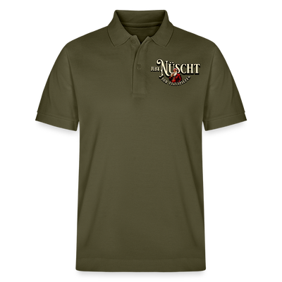 Weihnachten Berlin-JIBT NÜSCHT IHR FLITZPIEPEN-Unisex Bio-Poloshirt - Khaki