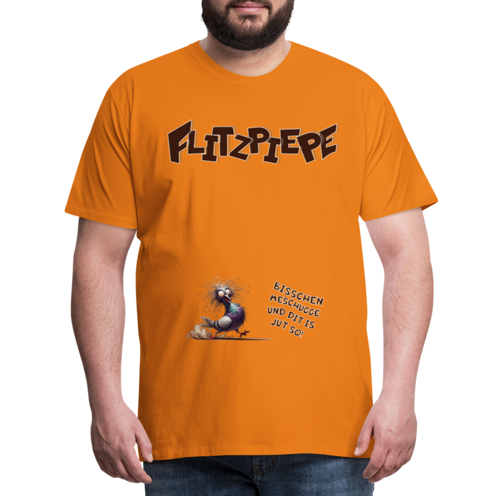 BERLINER FLITZPIEPE - Männer Premium T-Shirt - Orange