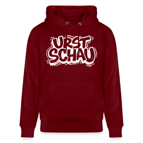 Ostalie-Unisex Bio-Hoodie-URST SCHAU - Burgunderrot