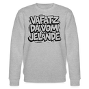 Berliner Schnauze-VAFATZ DA IM JELÄNDE-Unisex Bio-Sweatshirt - Grau meliert