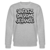 Berliner Schnauze-VAFATZ DA IM JELÄNDE-Unisex Bio-Sweatshirt - Grau meliert