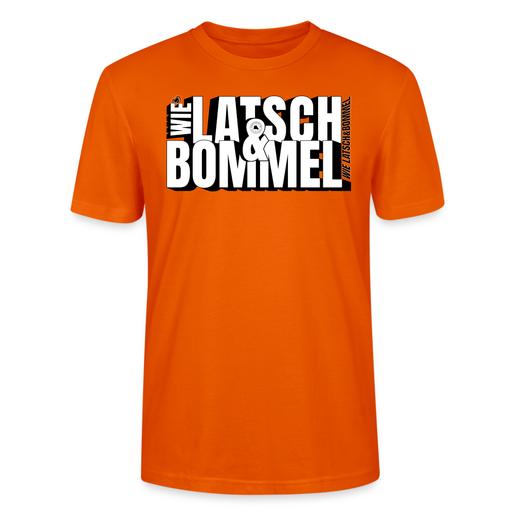 WIE LATSCH UND BOMMEL - Unisex BIO T-Shirt - Tieforange