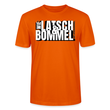 WIE LATSCH UND BOMMEL - Unisex BIO T-Shirt - Tieforange