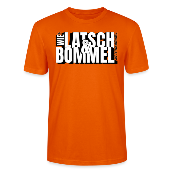 WIE LATSCH UND BOMMEL - Unisex BIO T-Shirt - Tieforange