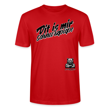 Dit is mir SCHNURZPIEPE-Unisex T-Shirt BIO - Rot