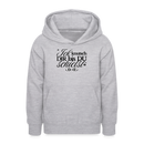 ICK KNUTSCH DIR - Teenager Hoodie - Hellgrau meliert