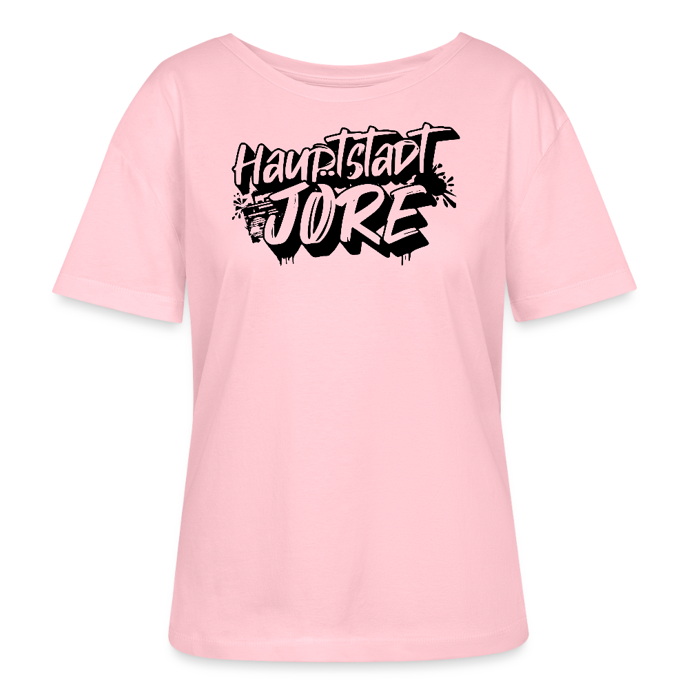 Berlin Shirt-HAUPTSTADTJÖRE-Rundhals Frauen Bio-T-Shirt - Hellrosa