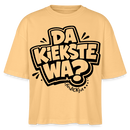 Berliner Spruch-DA KIEKSTE WA?-Frauen Boxy Bio-T-Shirt - Mispel