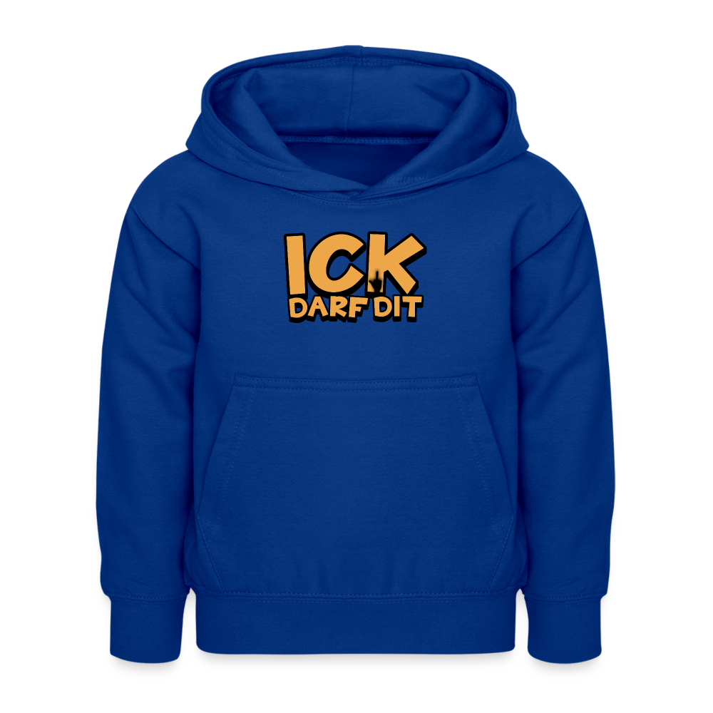 ICK DARF DIT - Kinder Hoodie - Royalblau