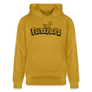 FLITZPIEPE-Unisex Bio-Hoodie mit dem Original Berliner Spruch - Ocker