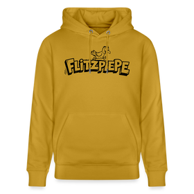 FLITZPIEPE-Unisex Bio-Hoodie mit dem Original Berliner Spruch - Ocker