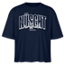 Berlin Shirt mit Schnauze 2025-NÜSCHT-Frauen Boxy Bio-T-Shirt - Navy