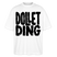 Berlin Shirt-DOLLET DING-Oversized Unisex Bio T-Shirt - Weiß