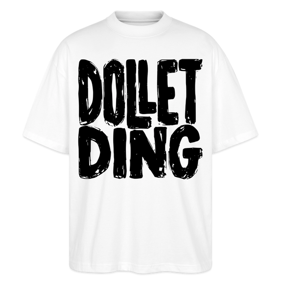 Berlin Shirt-DOLLET DING-Oversized Unisex Bio T-Shirt - Weiß