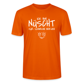 NÜSCHT FÜR SCHWACHE NERVEN-Unisex T-Shirt mit Berliner Schnauze - Tieforange