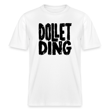 Berliner Schnauze-DOLLET DING- RELAXED FIT Unisex Organic T-Shirt - Weiß