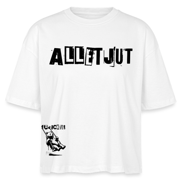 ALLET JUT-Frauen Boxy Bio-T-Shirt - Weiß