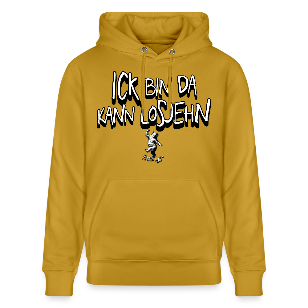 ICK BIN DA-Unisex Bio-Hoodie - Ocker
