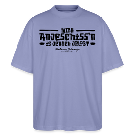 Berliner Spruch-NICH ANJESCHISSN- Oversized Unisex Bio T-Shirt - Violett