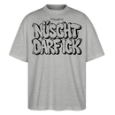NÜSCHT DARF ICK- Berlin Shirt-Oversized Unisex Bio T-Shirt - Grau meliert