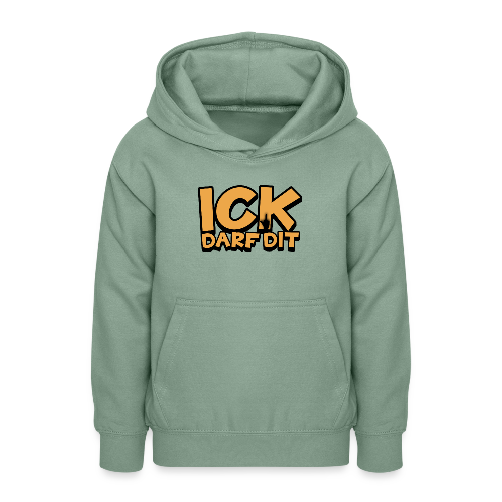 ICK DARF DIT - Teenager Hoodie - Graugrün