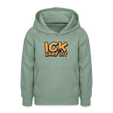 ICK DARF DIT - Teenager Hoodie - Graugrün