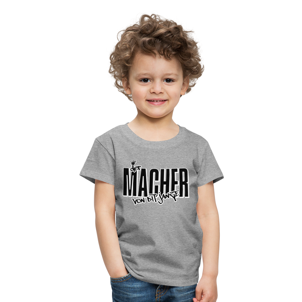 DER MACHER VON DIT JANZE - Kinder Premium T-Shirt - Grau meliert