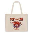 ICK LIEBE DIR-recycelter Shopping Bag - Naturweiß