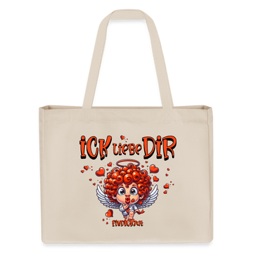 ICK LIEBE DIR-recycelter Shopping Bag - Naturweiß
