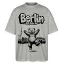 Berlin Souvenir-Oversized Unisex Bio T-Shirt-BERLIN ICK LIEBE DIR - Grau meliert