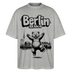 Berlin Souvenir-Oversized Unisex Bio T-Shirt-BERLIN ICK LIEBE DIR - Grau meliert
