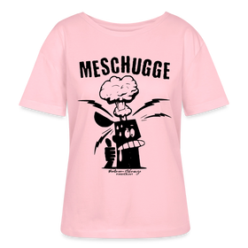 Berlin Shirt-MESCHUGGE-Rundhals Frauen Bio-T-Shirt - Hellrosa