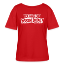 Berliner Schnauze-ICK HAB DIE FAXEN DICKE-Rundhals Frauen Bio-T-Shirt - Rot