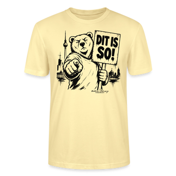 Berlin Souvenir T-Shirt-DIT IS SO!- Bio Unisex T-Shirt mit Berliner Bär - Creme