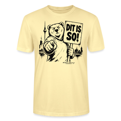 Berlin Souvenir T-Shirt-DIT IS SO!- Bio Unisex T-Shirt mit Berliner Bär - Creme
