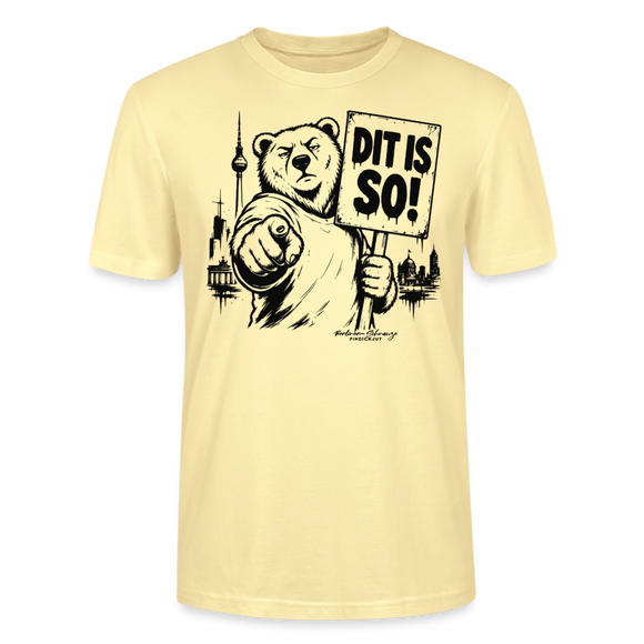 Berlin Souvenir T-Shirt-DIT IS SO!- Bio Unisex T-Shirt mit Berliner Bär - Creme