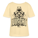 Berlin Shirt-NÜSCHT MUSS ICK-Rundhals Frauen Bio-T-Shirt - Creme