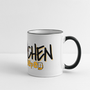 TACHCHEN IHR FLITZPIEPEN - Panoramatasse - Weiß/Schwarz